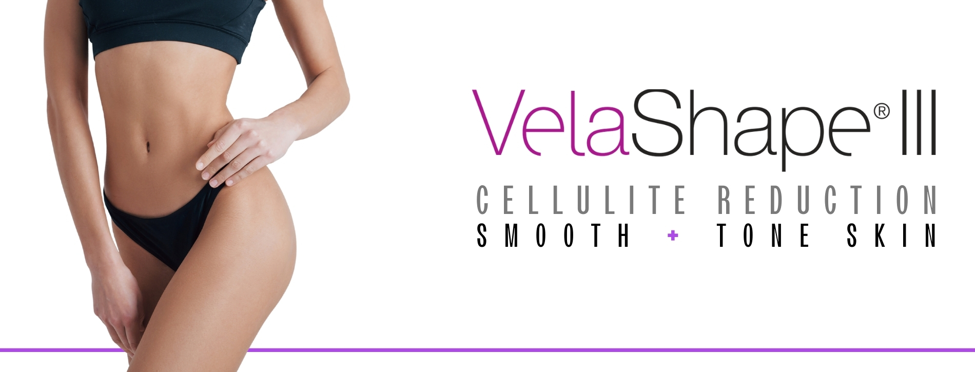 Woman's smooth and toned legs results from VelaShape.