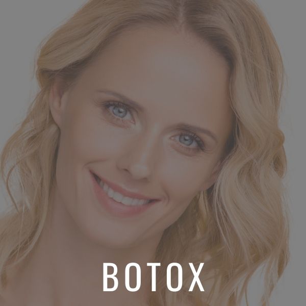Beautiful smiling woman with Botox at Calista Skin & Laser Center.