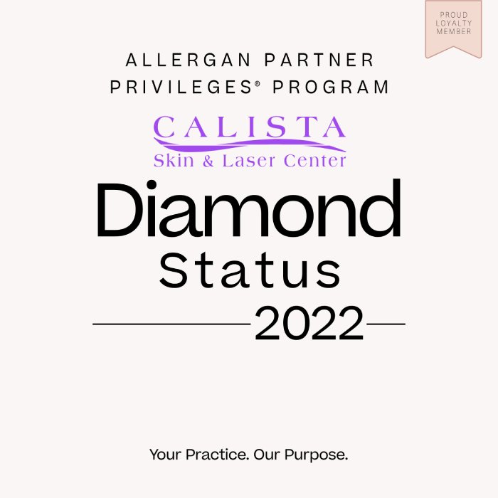 Allergan Partner Privileges Program - Diamond Status 2022 - Calista