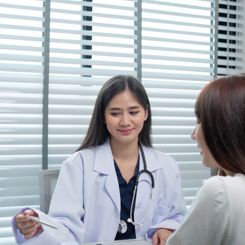 someone talking to a provider (2)