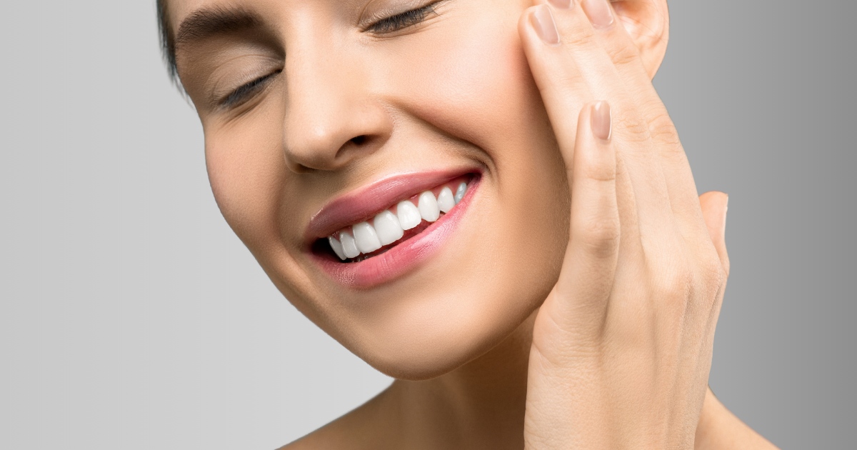 A woman with a charming smile